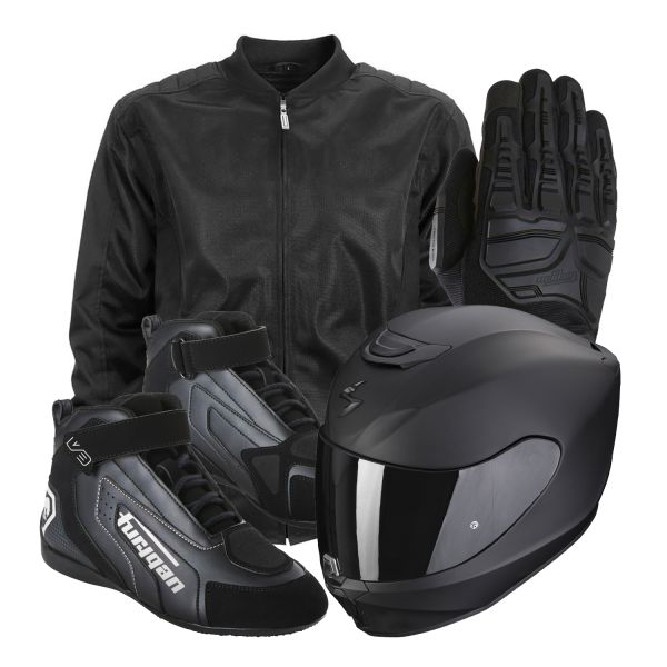 Blouson Moto HARISSON Pack Equipement Permis Moto Eco 17
