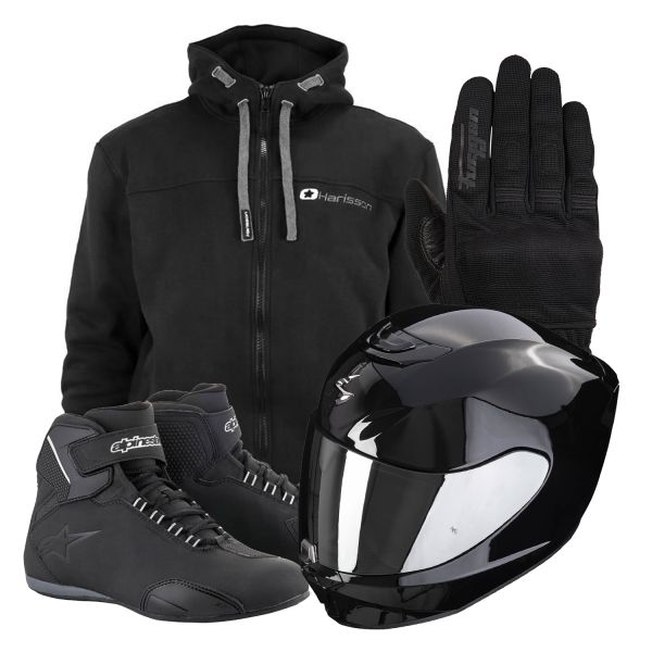 Blouson Moto HARISSON Pack Equipement Permis Moto Eco 18