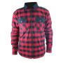 Blouson Moto HARISSON Sur Chemise Ranger Black Red