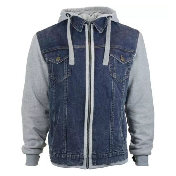 Blouson Moto HARISSON West Side 2 Blue Grey Blouson Moto HARISSON West Side 2 Blue Grey