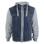 Blouson Moto HARISSON West Side 2 Blue Grey