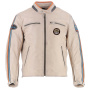 Blouson Moto Helstons Ace 10 Years Leather Rag Beige