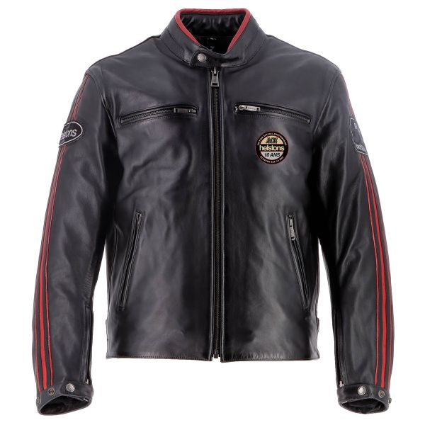 Blouson Moto Helstons Ace 10 Years Leather Rag Black Blouson Moto Helstons Ace 10 Years Leather Rag Black
