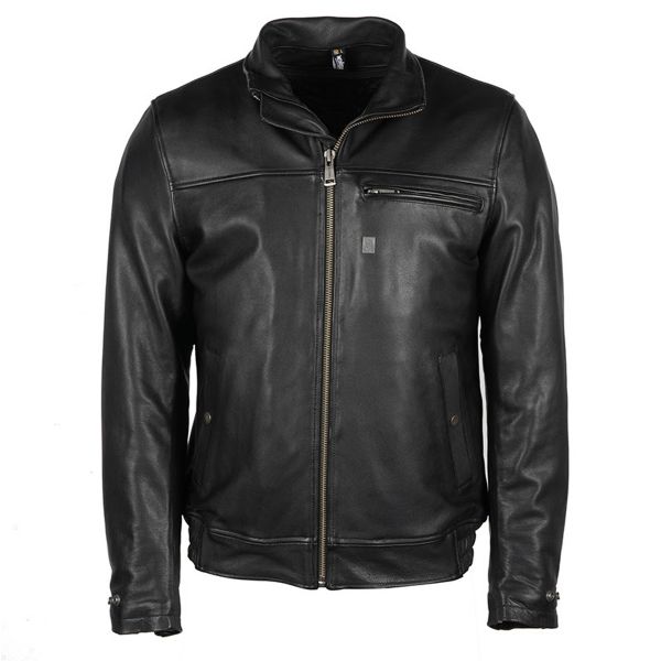 Blouson Moto Helstons Benny Leather Rag Black