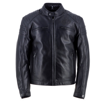 Blouson Moto Helstons Bomb Leather Black Blouson Moto Helstons Bomb Leather Black