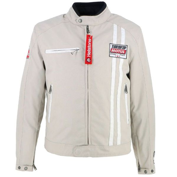 Blouson Moto Helstons Boxer Silver White