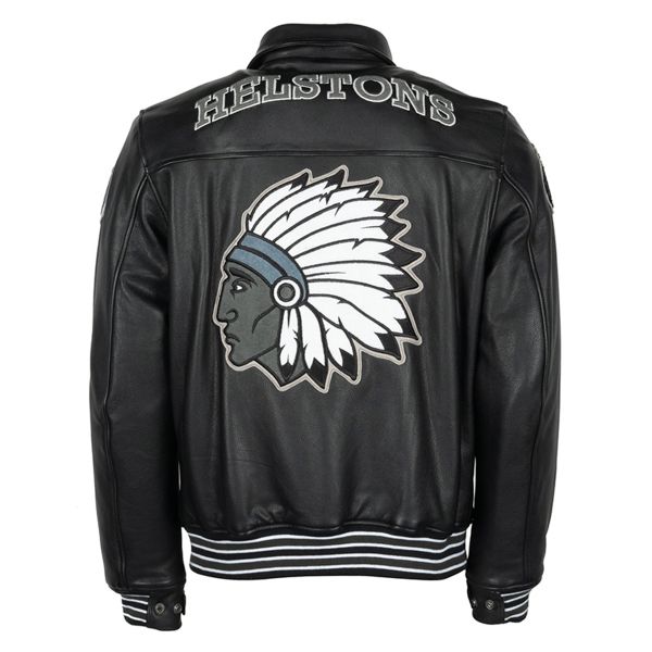 Helstons Cheyenne Leather Rag Back