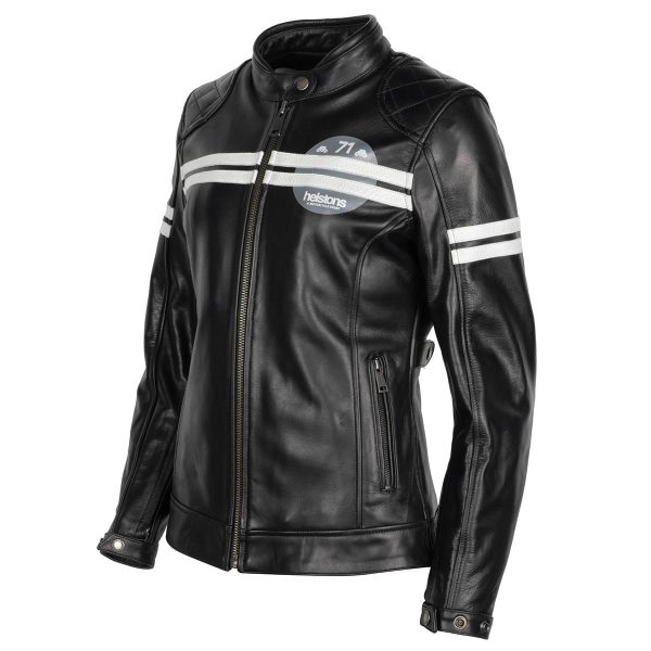 Blouson Moto Helstons Chica Leather Black Blouson Moto Helstons Chica Leather Black