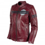 Blouson Moto Helstons Chica Leather Burgundy