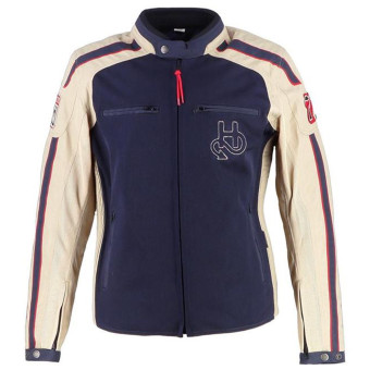 Blouson Moto Helstons Club Girl Air Mash Silver Blue Red