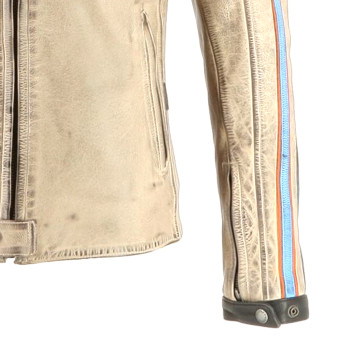 Helstons Clubman Leather Beige Orange Sky Blue
