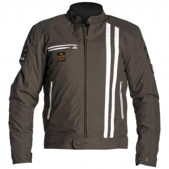Blouson Moto Helstons Cobra Snake Kaki Blanc Blouson Moto Helstons Cobra Snake Kaki Blanc