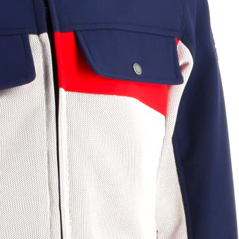 Helstons Cross Air Mesh Silver Blue Red