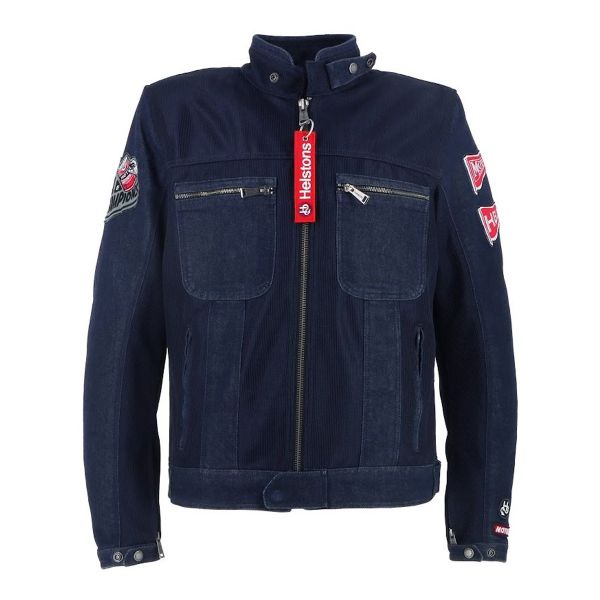 Blouson Moto Helstons Delta Air Mesh Blue