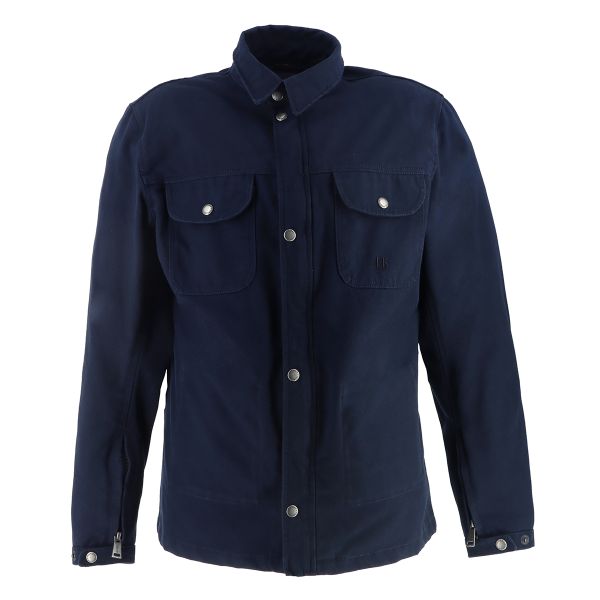 Veste Moto Helstons Detroit Canvas Bleu