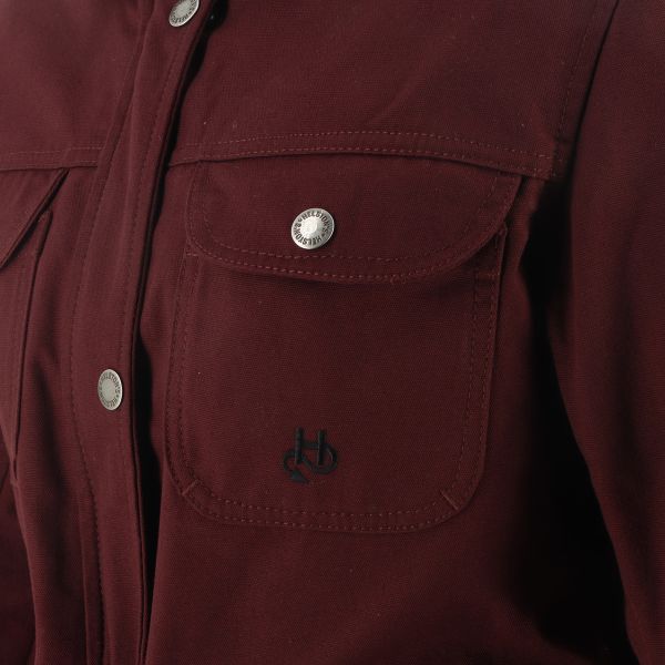 Helstons Detroit Femme Canvas Bordeaux