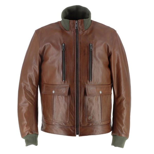 Blouson Moto Helstons Downtown Leather Rag Tan Cir