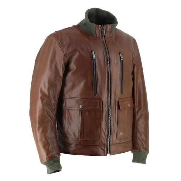 Helstons Downtown Leather Rag Tan Cir