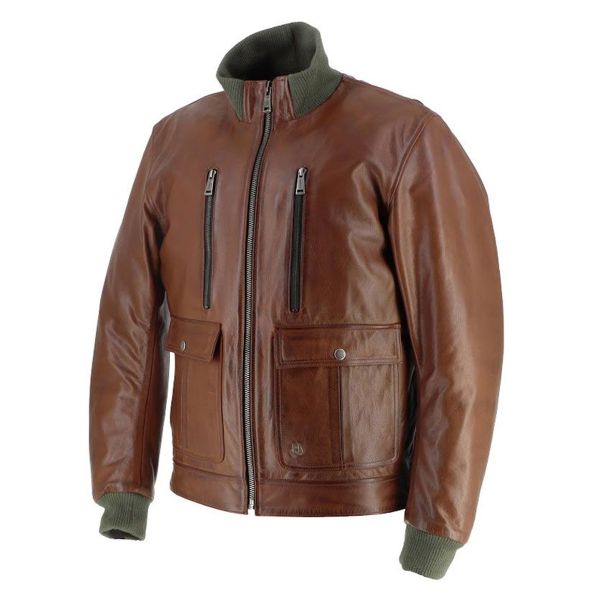 Helstons Downtown Leather Rag Tan Cir