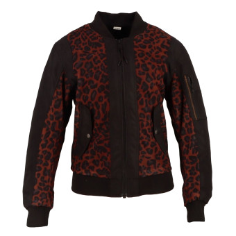 Blouson Moto Helstons Elisa Air Mesh Black Leopard