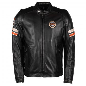Blouson Moto Helstons Elron Leather Rag Brown