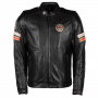 Blouson Moto Helstons Elron Leather Rag Brown