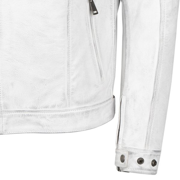 Helstons Elron Leather Rag White