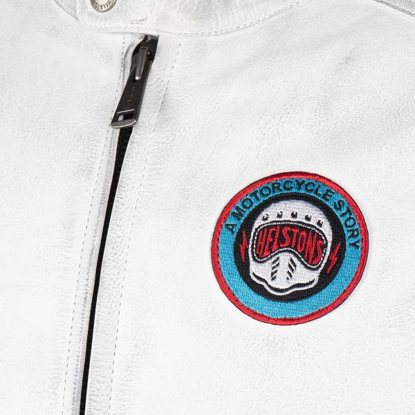 Helstons Elron Leather Rag White