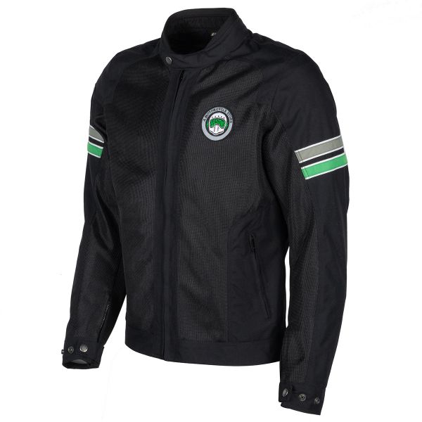 Blouson Moto Helstons Elron Mesh Black Grey Green