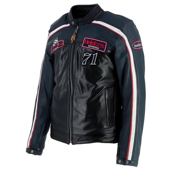 Helstons Formula Sport Leather Blue Black