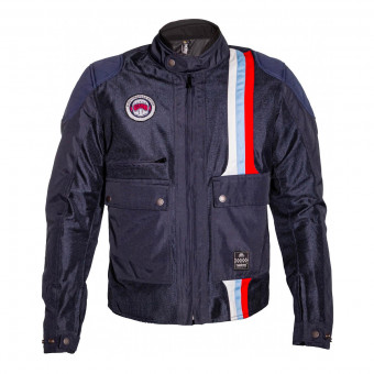 Blouson Moto Helstons Hamilton Mesh Blue
