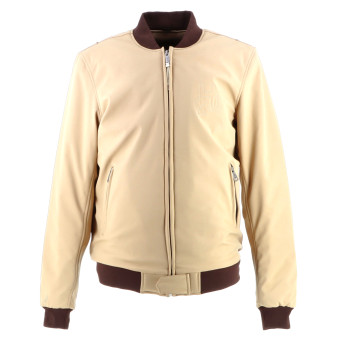 Blouson Moto Helstons Harry Beige Brown