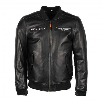 Blouson Moto Helstons Helico Leather Rag Black