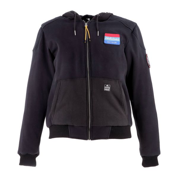 Blouson Moto Helstons Hoodie Detour Black