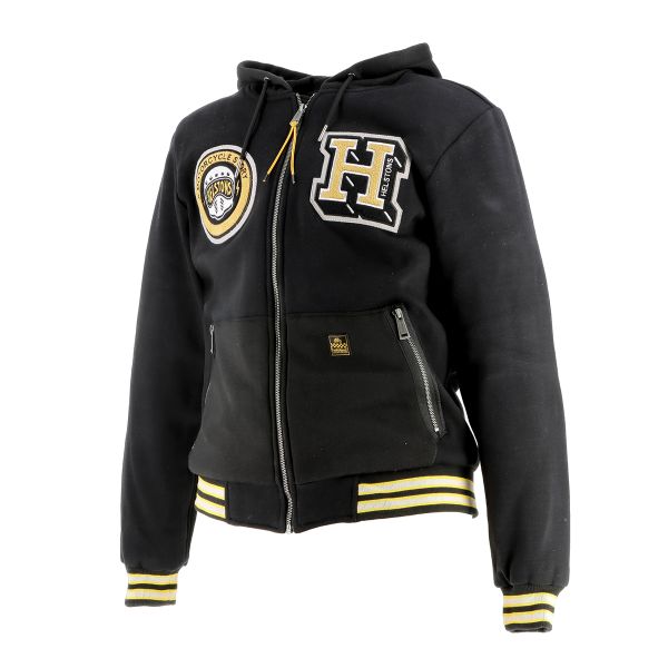 Blouson Moto Helstons Hoodie University Black Blouson Moto Helstons Hoodie University Black
