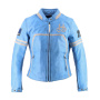 Blouson Moto Helstons Indiana Leather Bleu Ciel