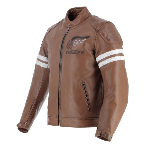 Blouson Moto Helstons Jake Speed Leather Camel