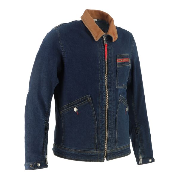 Helstons James Denim Bleu Dirty
