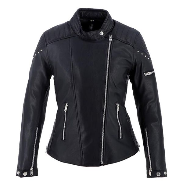 Blouson Moto Helstons Janis Leather Black
