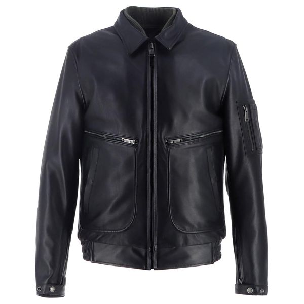 Blouson Moto Helstons Jet Leather Rag Black