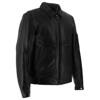 Helstons Jet Leather Rag Black