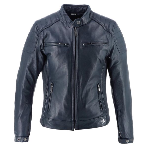 Blouson Moto Helstons Jody Leather Soft Blue Blouson Moto Helstons Jody Leather Soft Blue