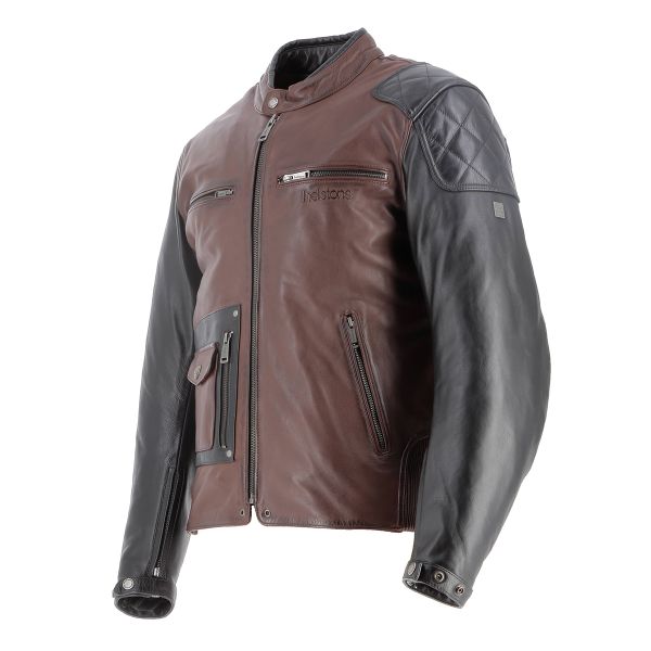 Helstons Johnson Leather Rag Tan Black