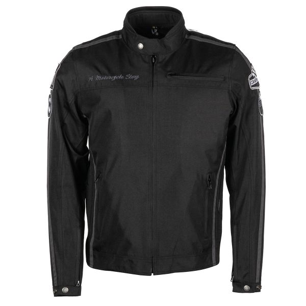 Blouson Moto Helstons King Textile Black Blouson Moto Helstons King Textile Black