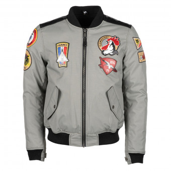 Blouson Moto Helstons Lynx Textile Silver