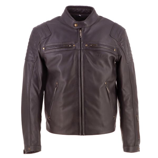 Blouson Moto Helstons Missile Leather Brown