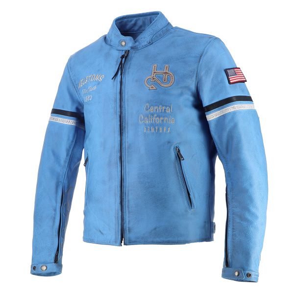 Helstons Nashville Leather Bleu Ciel