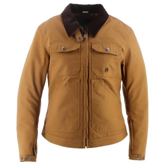 Blouson Moto Helstons Oregon Lady Coton Canvas Kraft