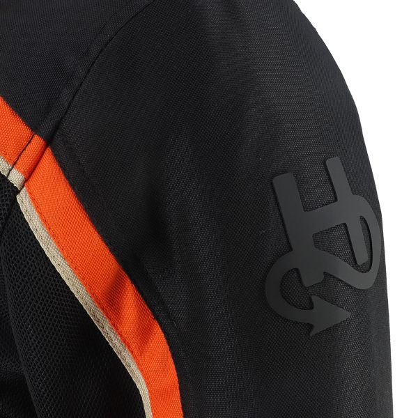 Helstons Phoenix Air Mesh Noir Orange Beige