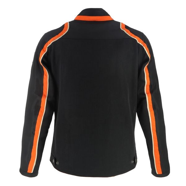 Helstons Phoenix Air Mesh Noir Orange Beige